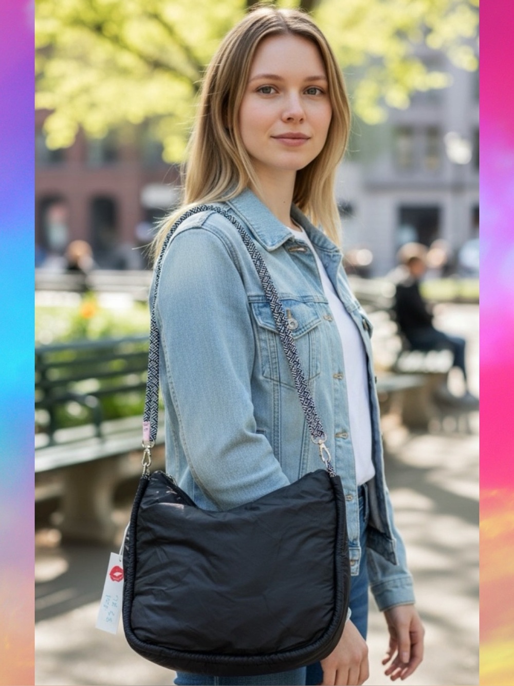🆕Wildfox Women’s Black Large Shoulder Bag❤️❤️MSRP: $65.00